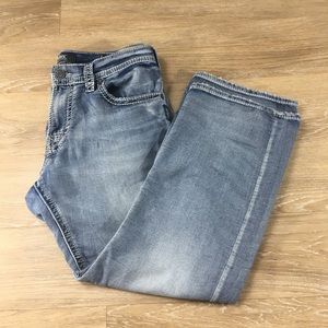 Silver Jeans zac boot cut light wash size 34